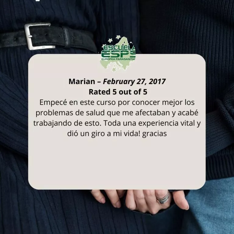 ESPS OPiniones de los cursos de la escuela europea parasanitaria ESPS. Curso de naturopatia online